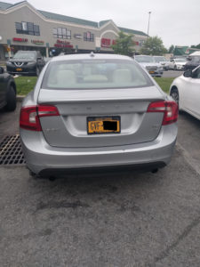 This is the car belonging to the man who assaulted me because of his parking lot rage